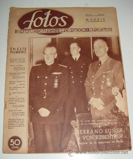 Military Antiques: ANTIGUA REVISTA FOTOS - Semanario Gr&aacute;fico de Informacion y Reportajes - N&ordm; 186 - 21 DE SEPTIEMBRE DE