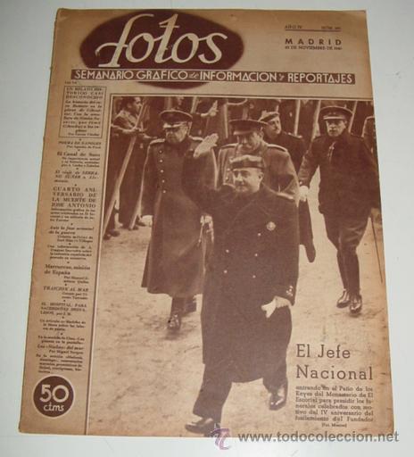 Military Antiques: ANTIGUA REVISTA FOTOS - SEMANARIO GR&aacute;FICO DE INFORMACION Y REPORTAJES - N&ordm; 195 - 23 DE NOVIEMBRE DE