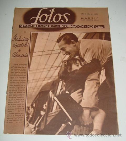 Militaria: ANTIGUA REVISTA FOTOS - SEMANARIO GR&aacute;FICO DE INFORMACION Y REPORTAJES - N&ordm; 251 - 20 DE DICIEMBRE DE