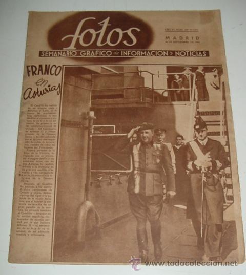 Military Antiques: ANTIGUA REVISTA FOTOS - SEMANARIO GR&aacute;FICO DE INFORMACION Y REPORTAJES - N&ordm; 289 - 12 DE SEPTIEMBRE DE