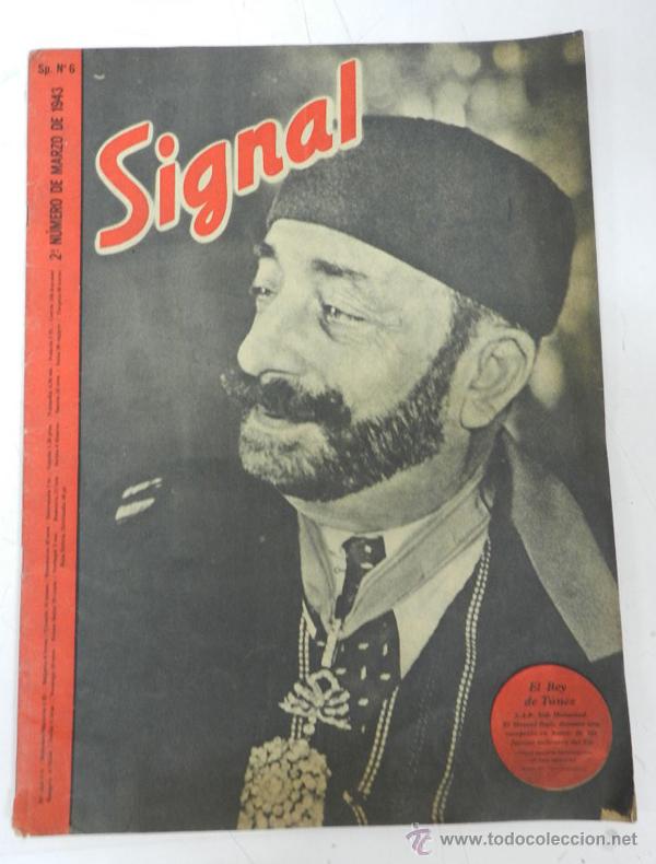 Military Antiques: ANTIGUA REVISTA SIGNAL, 2&ordm; NUMERO DE MARZO DE 1943, TIENE 38 PAGINAS, POSTER CENTRAL A COLOR, TAMA&Ntilde;O