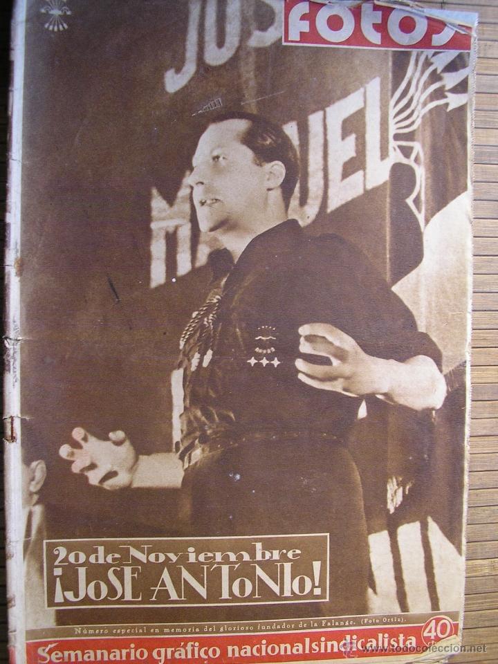 Militaria: PERIODICO FOTOS SEMANARIO GRAFICO NACIONALSINDICALISTA  1939 ESPECIAL PRIMO DE RIBERA