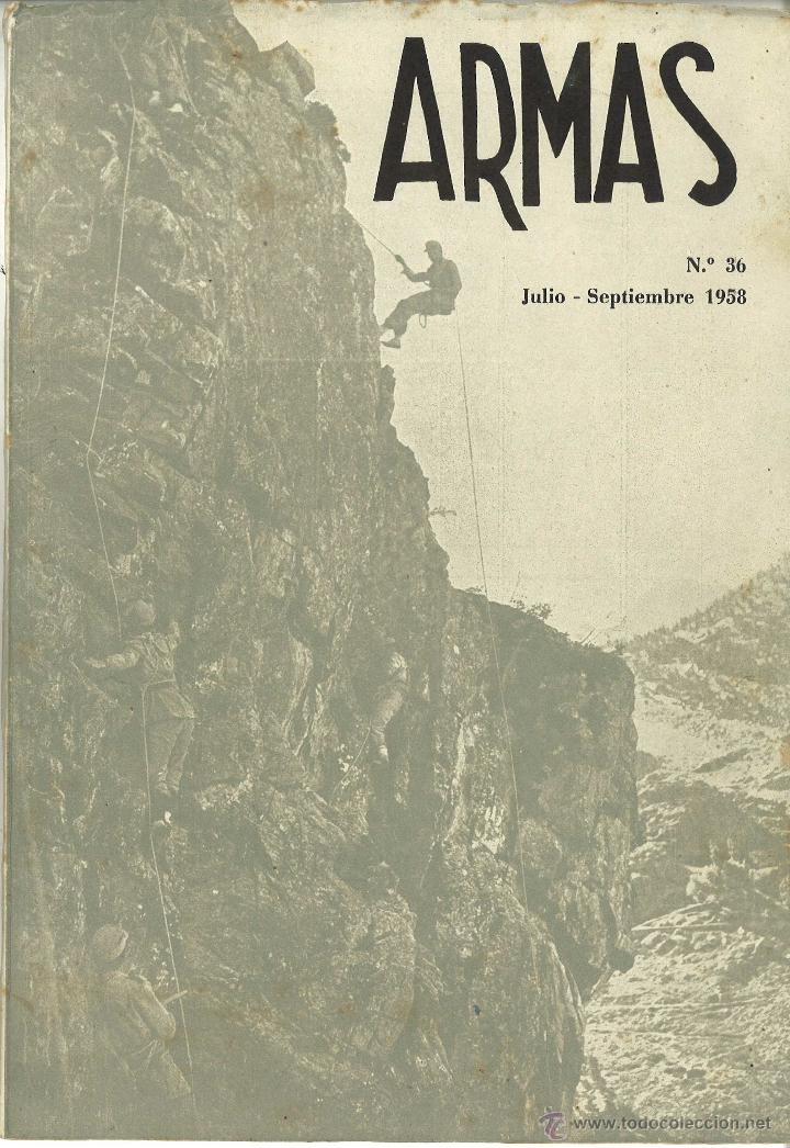Military Antiques: Revista Armas. 36. A&ntilde;o 1958. Academia General Militar