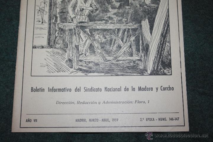 Militaria: REVISTA SINDICAL DE MADERA Y EL CORCHO - Foto 5