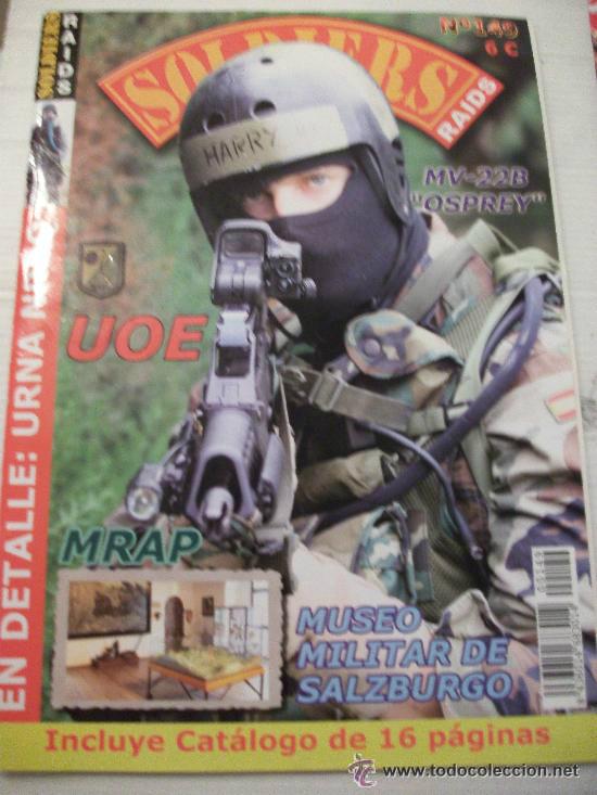 Militaria: LOTE DE 3 REVISTAS : SOLDIERS, RAIDS . N&ordm; 149 , 150 y 154 .