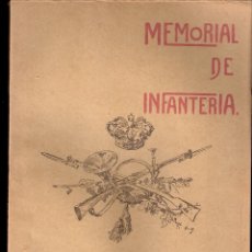 Militaria: MEMORIAL DE INFANTERÍA. AÑO III. TOMO VI. NÚMERO 33. SEPTIEMBRE 1914. SUMARIO. PERFECTO ESTADO.