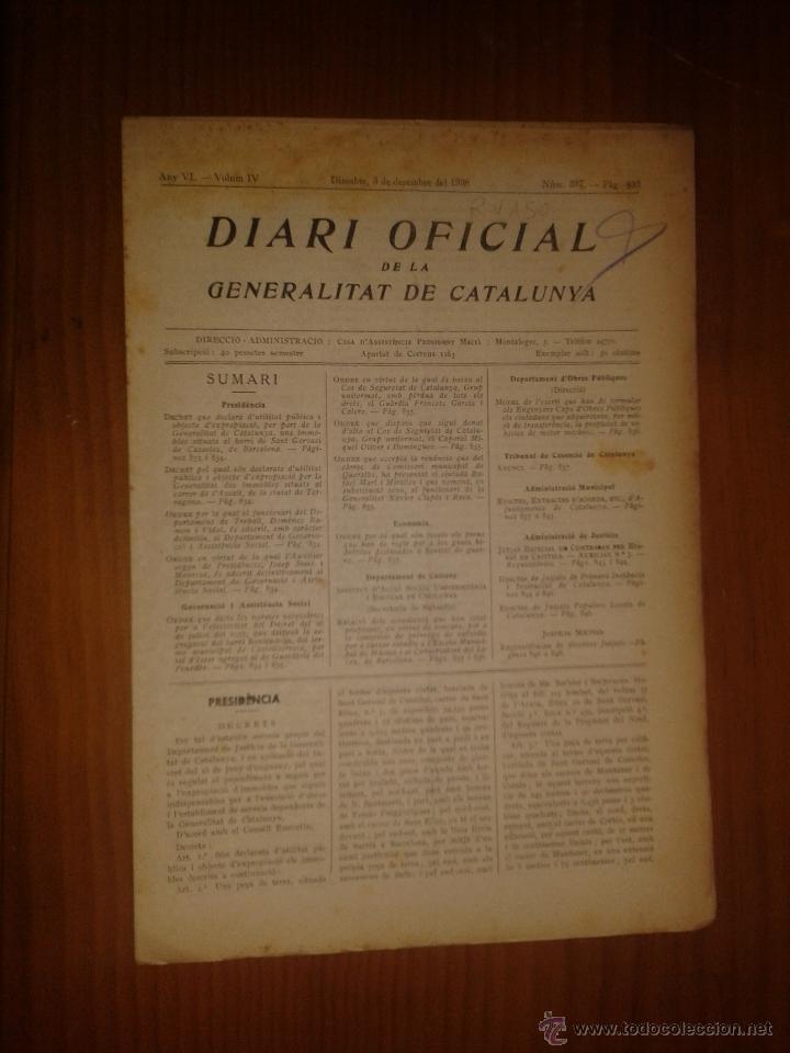 Military Antiques: Diari oficial de la generalitat de Catalunya.