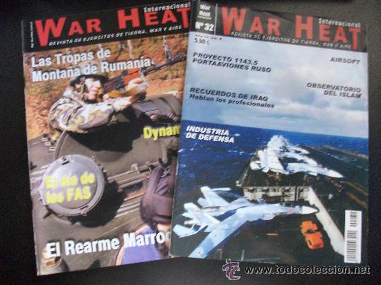 Militaria: LOTE DE 2 REVISTAS : WAR HEAT INTERNACIONAL . N&ordm; 1 Y 32 .