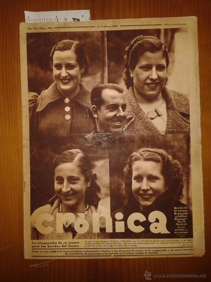 Military Antiques: Revista Cr&oacute;nica, a&ntilde;o IX, n&ordm;380, 21 de febrero de 1937