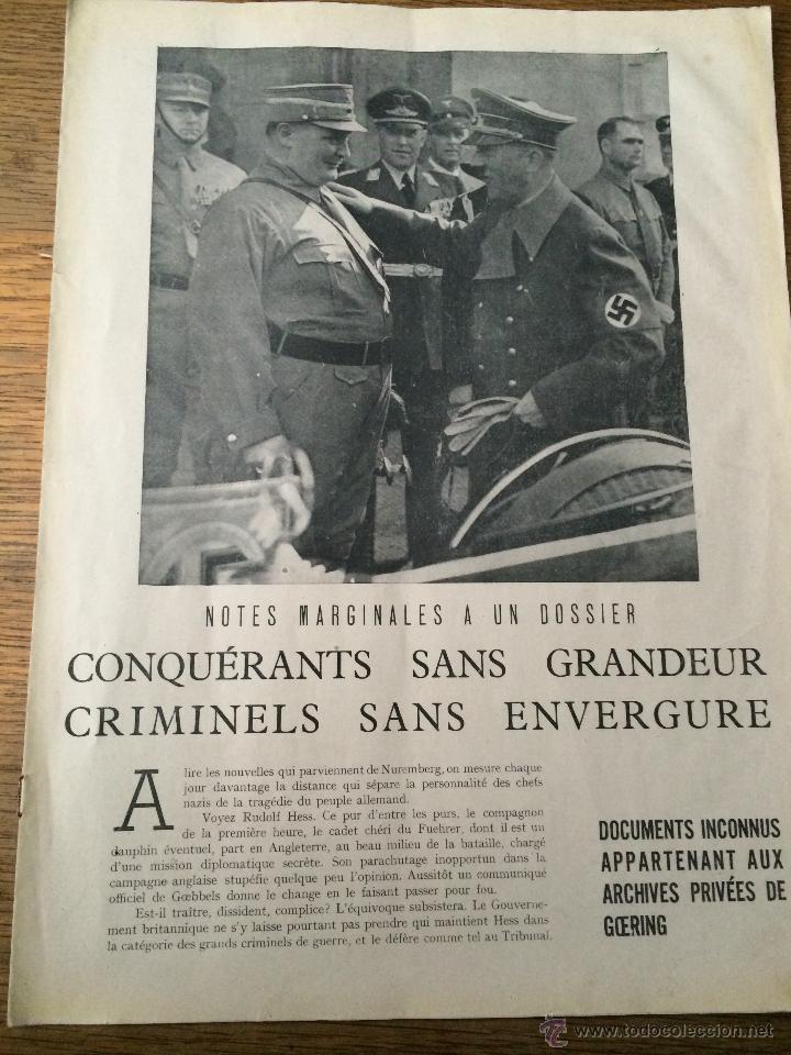 Military Antiques: ANTIGUO SUPLEMENTO DE REVISTA - LOS ARCHIVOS DEL MARISCAL GOERING - LA ALEMANIA NACIONAL SOCIALISTA