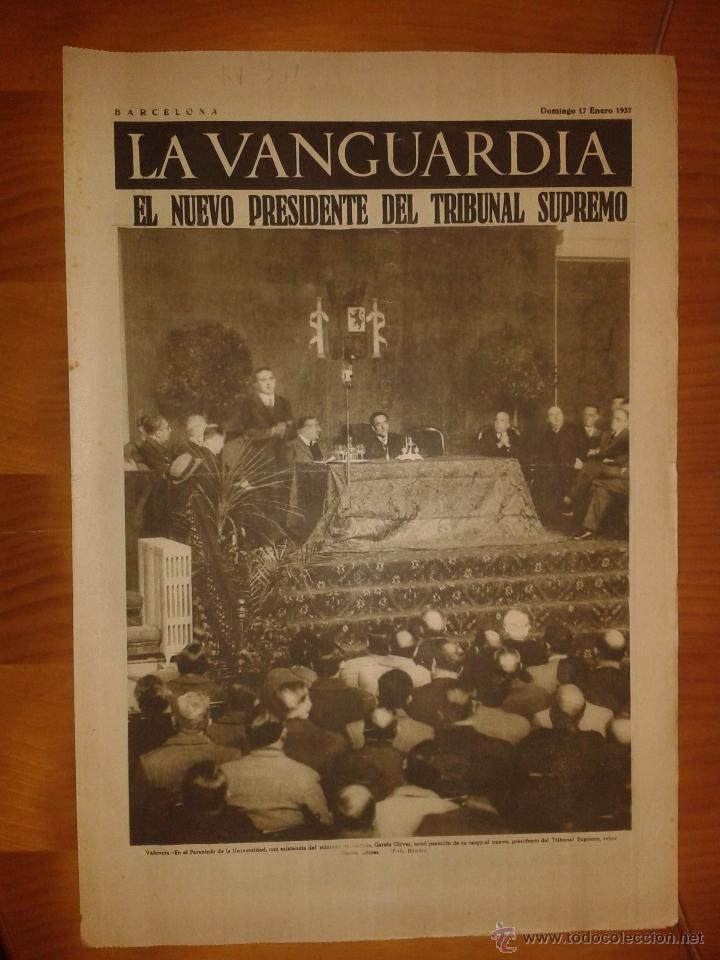 Militaria: La Vanguardia, Barcelona, domingo 17 de enero de 1937
