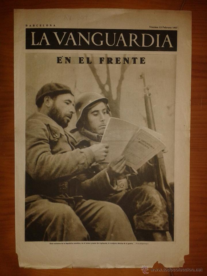 Military Antiques: La Vanguardia, Barcelona, viernes 12 de febrero de 1937