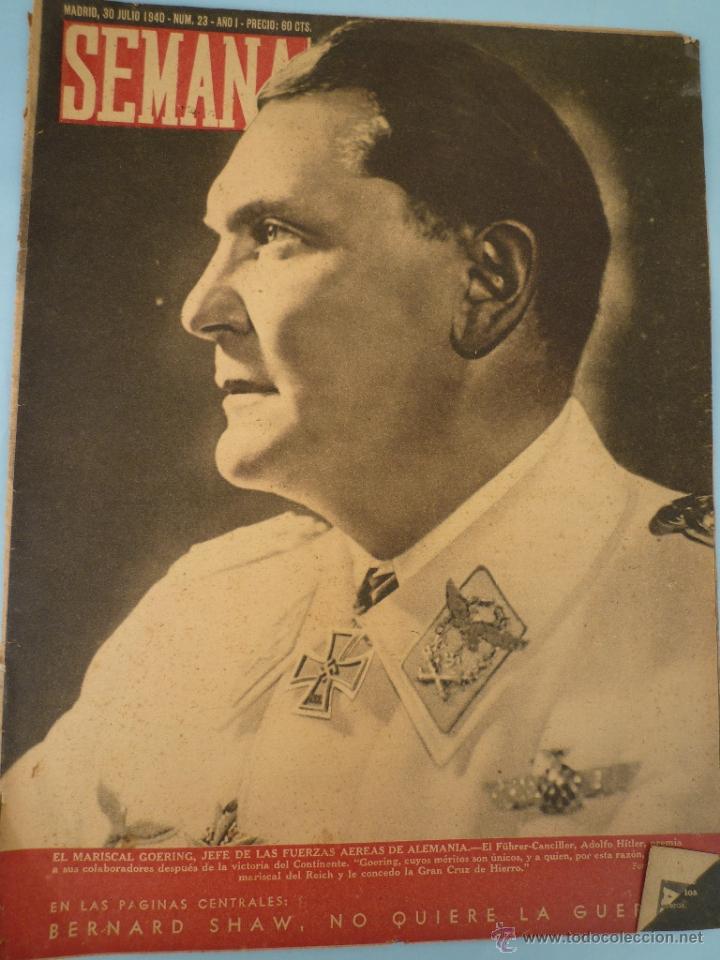 Militaria: REVISTA SEMANA JULIO 1940 - Foto 1