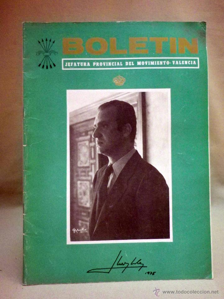 Militaria: REVISTA, BOLETIN, N&ordm; 1, JEFATURA PROVINCIAL DEL MOVIMIENTO - VALENCIA, FALANGE, JURA DEL REY