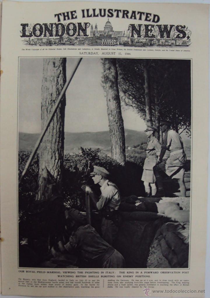 Military Antiques: THE ILLUSTRATED LONDON NEWS. (EN INGLES), II GUERRA MUNDIAL. 12 AGOSTO 1944