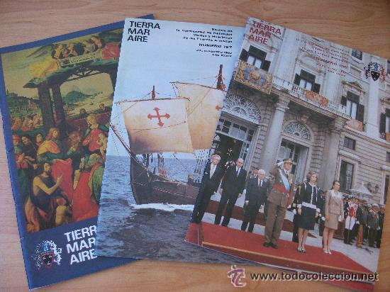 Militaria: LOTE DE 3 REVISTAS &uml;TIERRA MAR Y AIRE&uml;, N&ordm; 196 , 197 y 205 . A&Ntilde;OS 1992 Y 93..