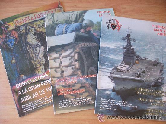 Militaria: LOTE DE 3 REVISTAS &uml;TIERRA MAR Y AIRE&uml;, N&ordm; 231, 232 y 234 . A&Ntilde;O 1998.