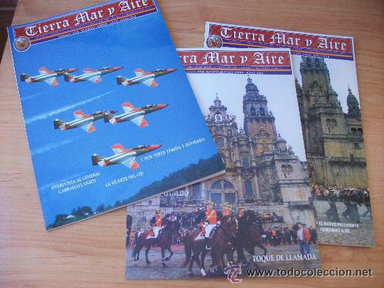 Militaria: LOTE DE 3 REVISTAS &uml;TIERRA MAR Y AIRE&uml;, N&ordm; 237, 238 y 239 . A&Ntilde;O 1999.