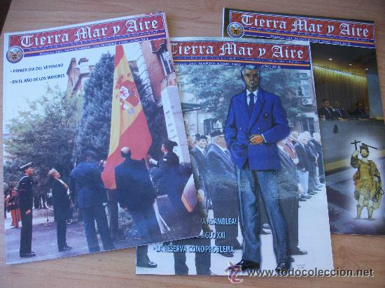 Militaria: LOTE DE 3 REVISTAS &uml;TIERRA MAR Y AIRE&uml;, N&ordm; 241, 243 Y 244 . A&Ntilde;OS 1999 Y 2000..