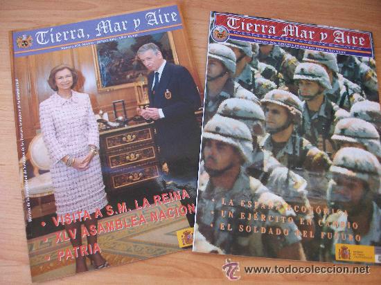 Militaria: LOTE DE 2 REVISTAS &uml;TIERRA MAR Y AIRE&uml;, N&ordm; 266 y 274 . A&Ntilde;OS 2004 y 2005.