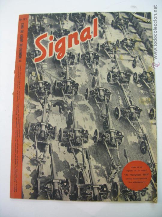 Militaria: revista militar signal n&ordm; 1 1&ordm; numero de noviembre de 1943 perfecto estado
