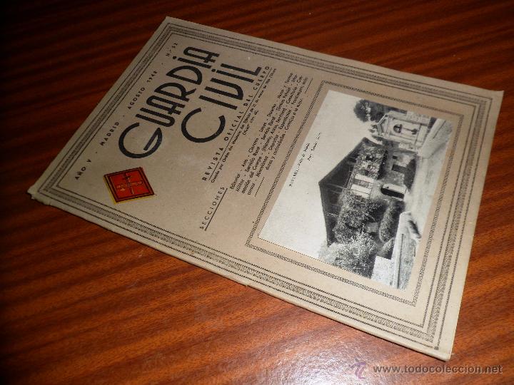 Military Antiques: GUARDIA CIVIL. REVISTA OFICIAL DEL CUERPO N&ordm; 52 A&Ntilde;O V AGOSTO 1948