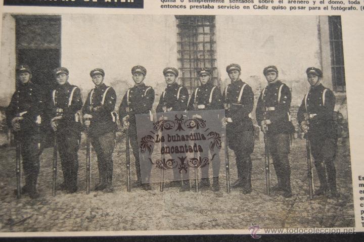 Militaria: RECORTE FOTO 1974 - ESCUADRA GASTADORES 1 REGIMIENTO FERROCARRILES FOTO 1926 NORTE Y M.Z.A. REEMPLAZ