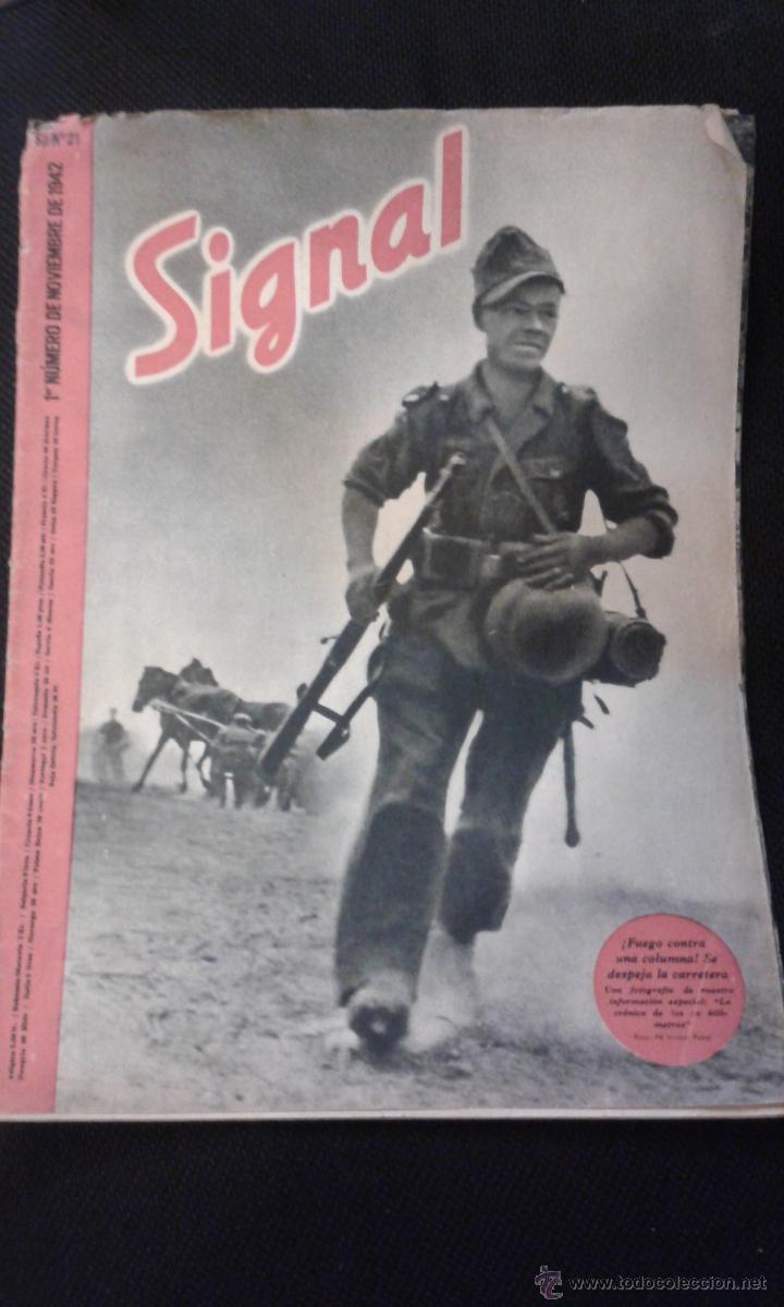 Militaria: ANTIGUA REVISTA ALEMANA SIGNAL - n&ordm; 21 - 1&ordm; numero de noviembre 1942