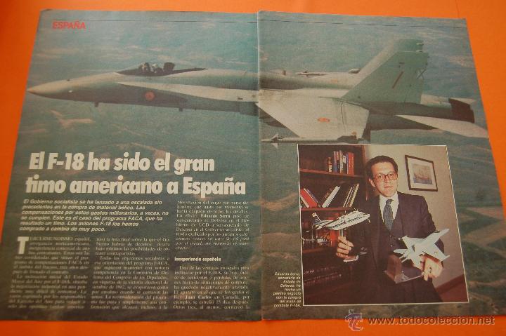 Military Antiques: ARTICULO 1985 - EL F-18 EL GRAN TIMO AMERICANO A ESPA&Ntilde;A - 5 PAGINA