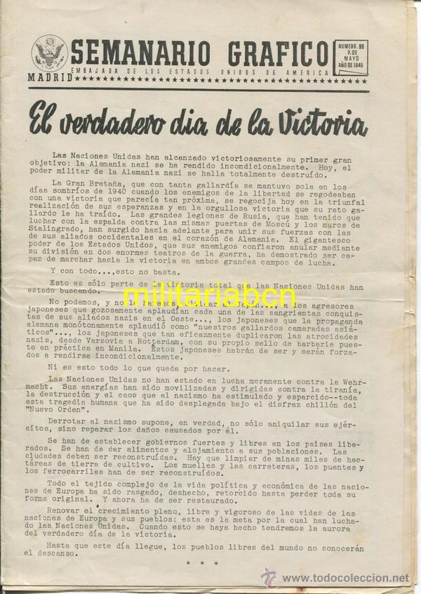 Militaria: Semanario Gr&aacute;fico.  Embajada de los Estados Unidos de Am&eacute;rica.  Madrid, Con im&aacute;genes de los campos