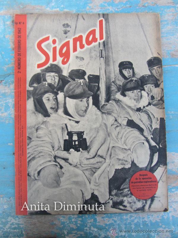 Militaria: ANTIGUA REVISTA SIGNAL - N&ordm; 2 FEB 1942 - FRENTE DEL ESTE, VOLUNTARIOS FRANCESES, ETC... - IDIOMA ESP