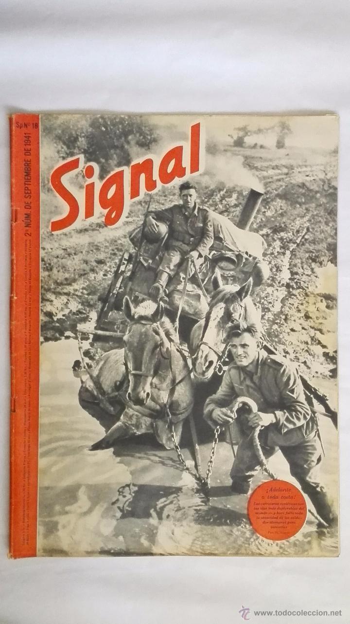 Militaria: REVISTA SIGNAL N&ordm; 18 SEPTIEMBRE 1941, ADELANTE A TODA COSTA