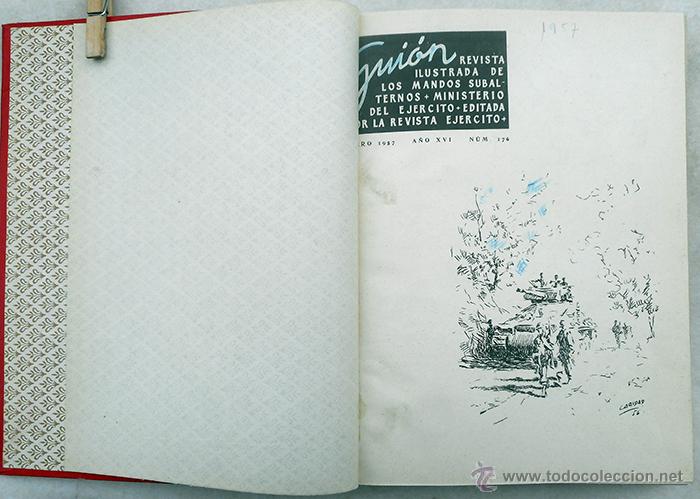 Military Antiques: Gui&oacute;n. Revista ilustrada de los mandos subalternos. Ministerio del Ej&eacute;rcito. A&ntilde;o 1957. n&ordm; 176 al 187