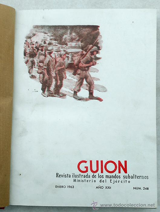 Military Antiques: Gui&oacute;n. Revista ilustrada de los mandos subalternos. Ministerio del Ej&eacute;rcito. A&ntilde;o 1963. n&ordm; 248 al 259