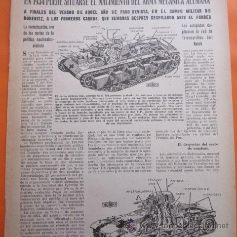 Militaria: ARTICULO 1941 - LOS CARROS DE COMBATE ALEMANES - 3 PAG.