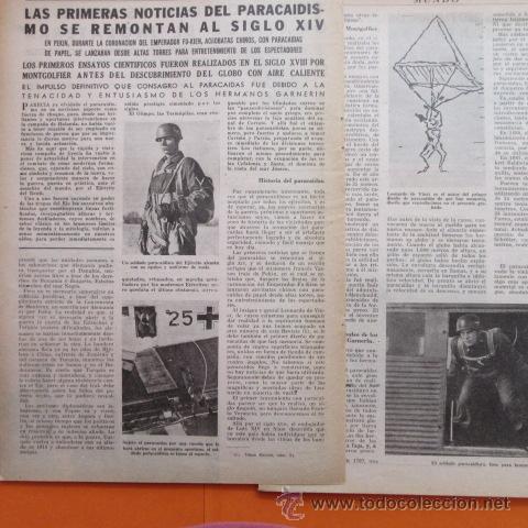 Military Antiques: ARTICULO 1941 - PARACAIDISTAS - 3 PAG.