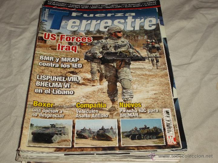 Militaria: FUERZA TERRESTRE N&ordm; 76. US FORCES IRAQ. BOXER. ASALTO ANFIBIO. PIRANHA BRIMAR. LISPUHEL VIII. BHELMA