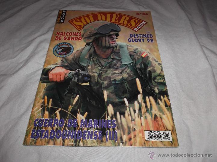 Militaria: SOLDIERS N&ordm; 34. HALCONES DE GANDO. CUERPO DE MARINES ESTADOUNIDENSE. DETINED GLORY 1998.