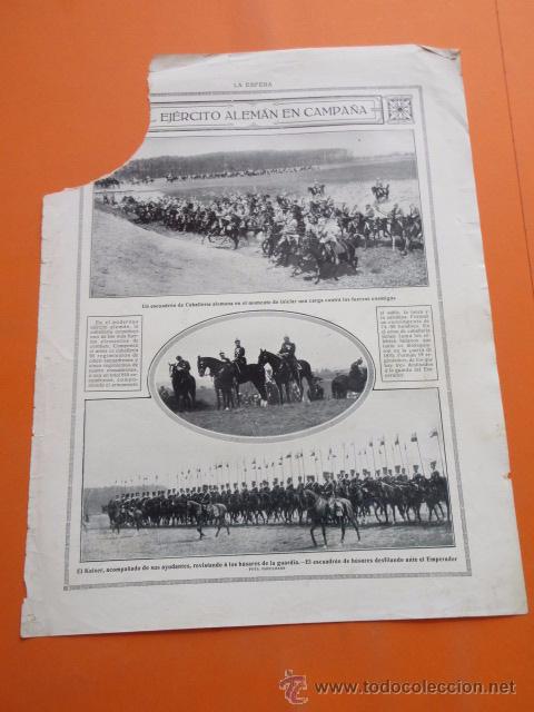 Militaria: ARTICULO 1915 - EJERCITO ALEMAN EN CAMPA&Ntilde;A CABALLERIA KAISER HUSARES DE GUARDIA REY JORGE INGLATERRA