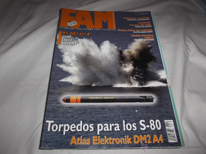 Militaria: FAM N&ordm; 61. TORPEDOS PARA S-80. ATLAS ELEKTRONIK DM2 A4. FUERZA TERRESTRE CHECA. FUERZA DE CANADA.