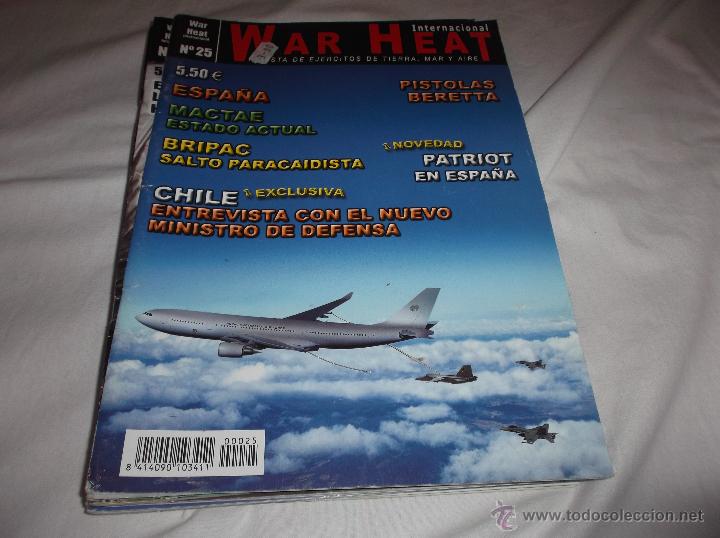 Militaria: WAR HEAT N&ordm; 25. ESPA&Ntilde;A. MACTAE. BRIPAC. CHILE. PISTOLAS BERETTA. PATRIOT EN ESPA&Ntilde;A. PARACAIDISMO.