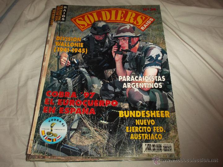 Militaria: SOLDIERS N&ordm; 24. PARACAIDISTAS ARGENTINOS. BUNDESHER. COBRA 1997. DIVISION WALLONIE. EJERCITO AUSTRIA