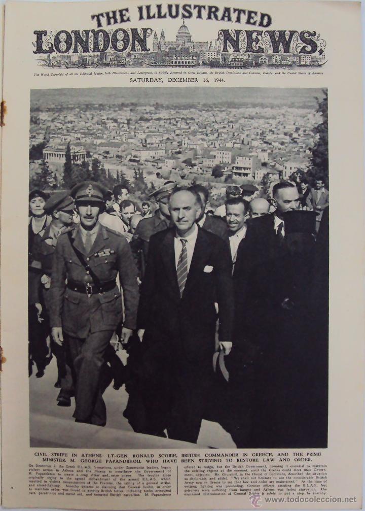 Military Antiques: THE ILLUSTRATED LONDON NEWS. (EN INGLES), II GUERRA MUNDIAL 16 DICIEMBRE 1944.