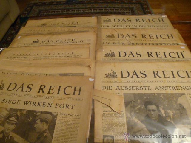 Militaria: II GUERRA MUNDIAL LOTE DE PERIODICOS DAS REICH MUY RAROS PROPAGANDA ALEMANA 1941-1944