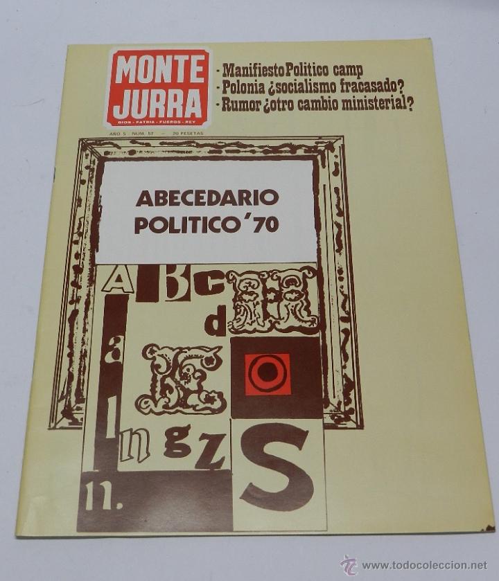 Militaria: ANTIGUA REVISTA CARLISTA - MONTEJURRA N&ordm; 57, ENERO 1971 - TRADICION, CASA DE BORBON PARMA - REQUETE,
