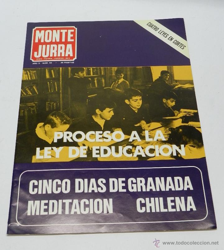 Militaria: ANTIGUA REVISTA CARLISTA - MONTEJURRA N&ordm; 54, SEPTIEMBRE 1970 - TRADICION, CASA DE BORBON PARMA - REQ