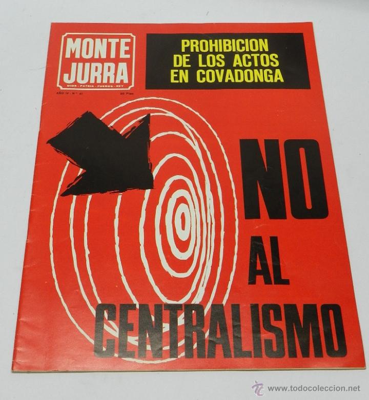 Militaria: ANTIGUA REVISTA CARLISTA - MONTEJURRA N&ordm; 41,  SEPTIEMBRE 1968 - TRADICION, CASA DE BORBON PARMA - RE