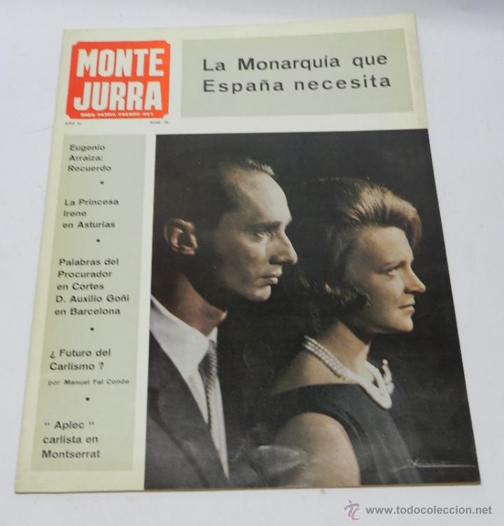 Military Antiques: ANTIGUA REVISTA CARLISTA - MONTEJURRA N&ordm; 38, JUNIO 1968 - TRADICION, CASA DE BORBON PARMA - REQUETE,