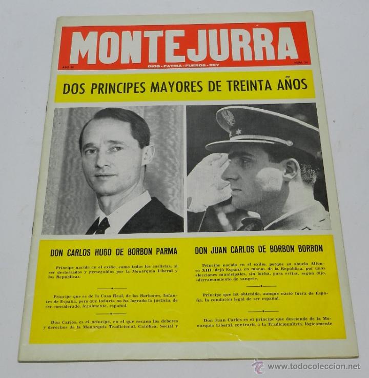 Militaria: ANTIGUA REVISTA CARLISTA - MONTEJURRA N&ordm; 34, A&Ntilde;O 1968 - TRADICION, CASA DE BORBON PARMA - REQUETE, C