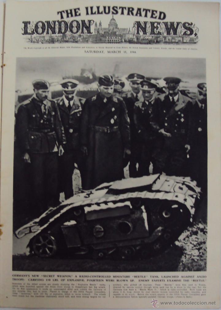 Military Antiques: THE ILLUSTRATED LONDON NEWS. (EN INGLES), II GUERRA MUNDIAL 11 MARZO 1944 N&ordm; 5473